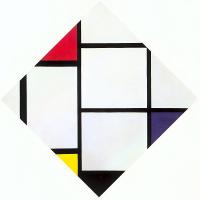 Mondrian, Piet - Composition with Grid VII (Lozenge)